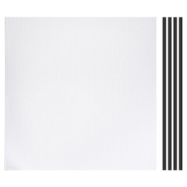 PATIKIL PC Fan Dust Mesh 19.7"x19.7" 0.04" Hole, 1 Set PVC Computer Cooler Dust Filter PC Case Cover Grills with Double Sided Tape for Computer Cooler Fan Case Dustproof, White