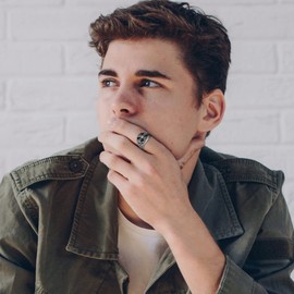 JewelryWe Men's Vintage Celtic Knot Rings Stainless Steel Cross Celtic Signet Rings Jewellery for Men Boys