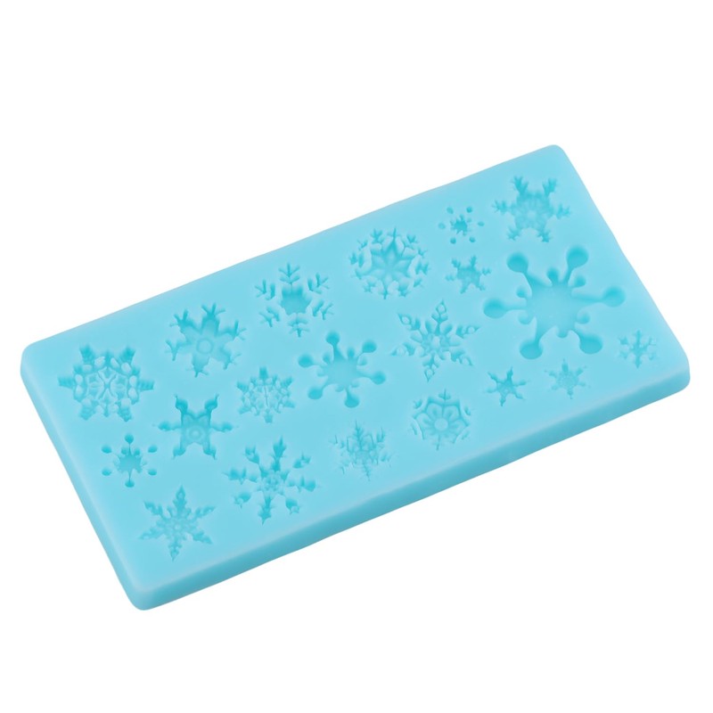 Christmas Snowflake Fondant Molds 3D Snowflake Silicone Mold