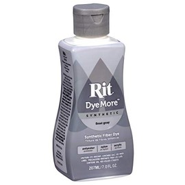 Rit DyeMore Liquid Fabric Dye for Synthetic Fabrics 207ml - 13 Colours (Frost Grey)