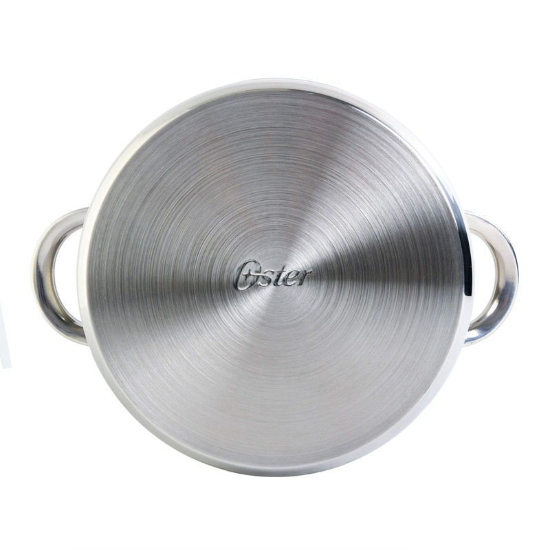 Oster Sangerfield 5-Quart Stainless Steel Pasta Pot Set with Steamer