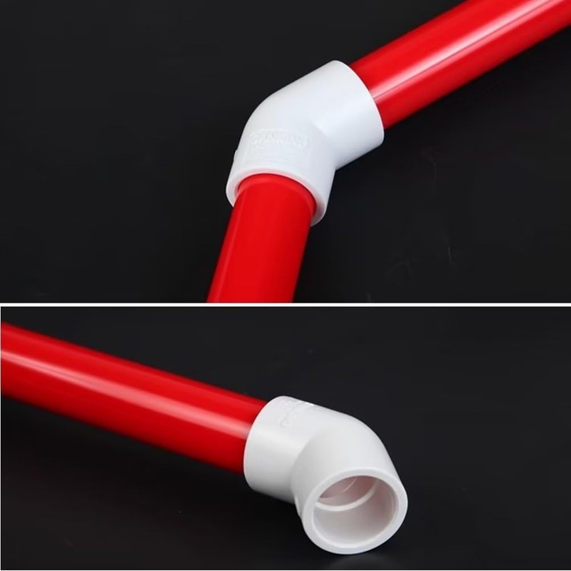BOZONLI 20mm PVC Water Pipe Fitting 45 Degree Elbow Coupling