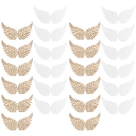 NUOBESTY 24pcs Miniature Cloth for Crafts Garment Bag Decor Party Accessories Wings for Home Decor Costumes Christmas Decorations