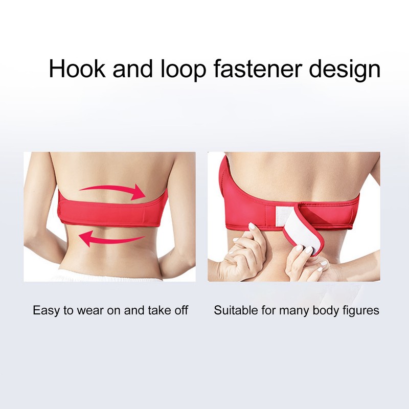 Breast Massage Machine Hot Compress Vibration Wearable Chest Massage Device