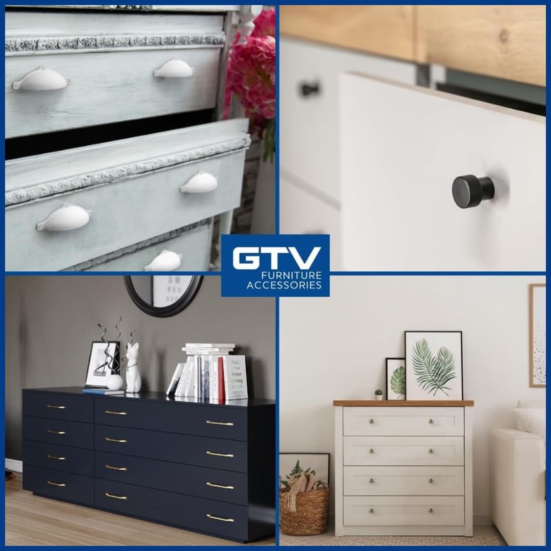 GTV - Ring INOX Knob - Brushed Steel - Furniture