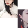Kashasin Genshin Impact Zircon Cosplay Props Earrings Eardrop Fashion Vintage