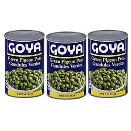 Goya Premium Green Pigeon Peas 15.5 oz  Gandules Verdes ( 3 Pack)