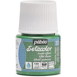 Pebeo Pebeo Setacolor Suede Fabric Paint 45-Milliliter Bottle, Meadow Green,Meadow Green