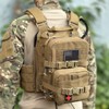 Tactical Mini Molle Hydration Pack,Molle Hydration Carrier with IFAK Pouch&US