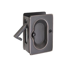 Emtek Pocket Door Locks Available in Passage and Privacy 12 Finish Options (Passage, Flat Black US19)