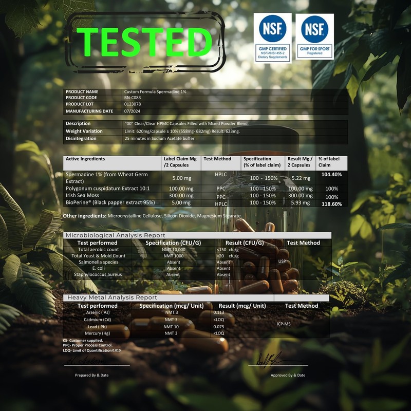 Every Young Unicorn 100% Natural Super Spermidine Supplements for Women