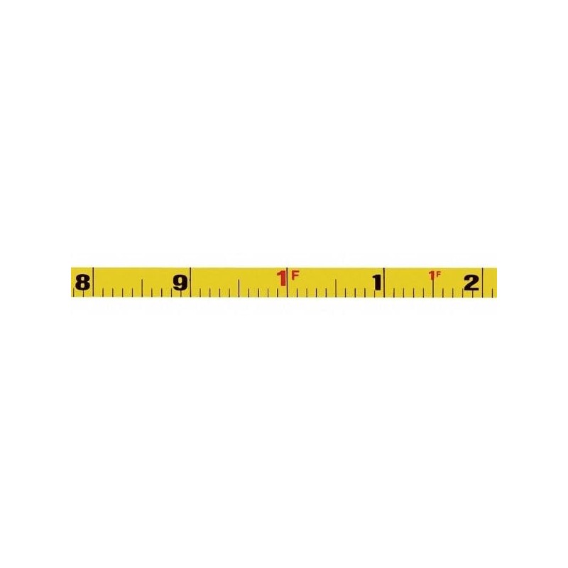 Long Tape Measure, 3/8 in x 100 ft, Orange
