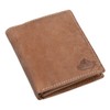 Avanco Men's Leather Trifold Wallet 11 x 12 cm Light