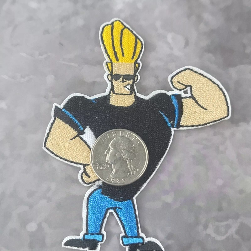 Unbranded Johnny Bravo Cartoon Cartoons Boomerang Character Embroidered Iron On