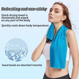 4Pcs Cooling Towel,Quick Dry Towel for Sport,Soft Breathable Chilly Towel for Yoga Camping and More Activities,Gym Accessories for Women and Men