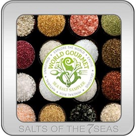 World Gourmet Sea Salt Sampler in Embossed Tin