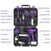 DEKOPRO Tool Set: Tool Kit with 8V Cordless Drill, Hand
