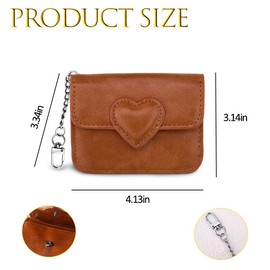 Credit Card Wallet Slim Front Pocket Wallets for Women Leather Business Card Holder with Keychain Debit Card Cases Christmas Birthday Gifts for Mom Wife Daughter Sister