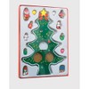 Hand-Painted Wooden Christmas Tree Decoration with 12 Pendants