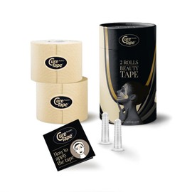 CureTape® Beauty Kinesiotapes, 2 Rolls Beauty Tape, Face Tape, Anti-Wrinkle Face Tape, Face Lift Tape, Kinesiotapes for Face and Sensitive Skin, Easy to Remove, 5 cm x 5 m