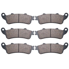 AHL Motorcycle Front & Rear Brake Pads Disc for Honda ST1300/ST1300 Pan European (ABS & Non ABS Model) 2002-2007 (semi-metallic)