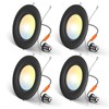 Amico 4 Pack 5/6 inch 5CCT LED Recessed Lighting, Dimmable,