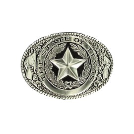 Nocona Texas Seal Buckle - Silver Plated