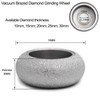 SHDIATOOL 3 Inch Profile Hand Diamond Wheel Height 30mm Convex