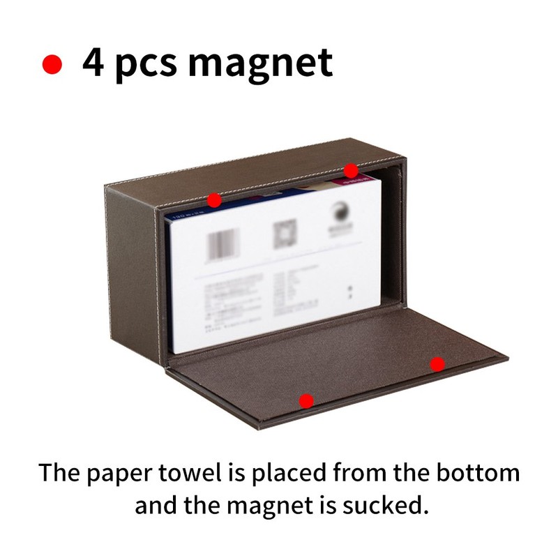 LLRY Paper Holder,Attractive Sturdy Space Tidier Case Napkin Leather Holder