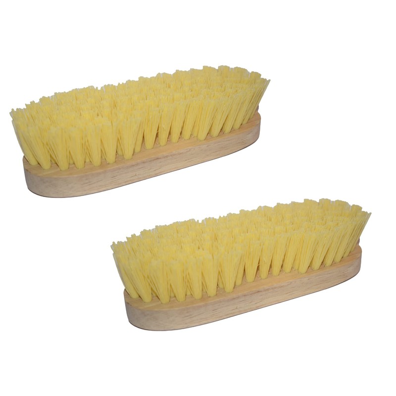 Pack of 2 wooden washing brushes