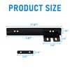 JDMSPEED Black Front Bumper License Plate Mount Bracket Relocator Holder
