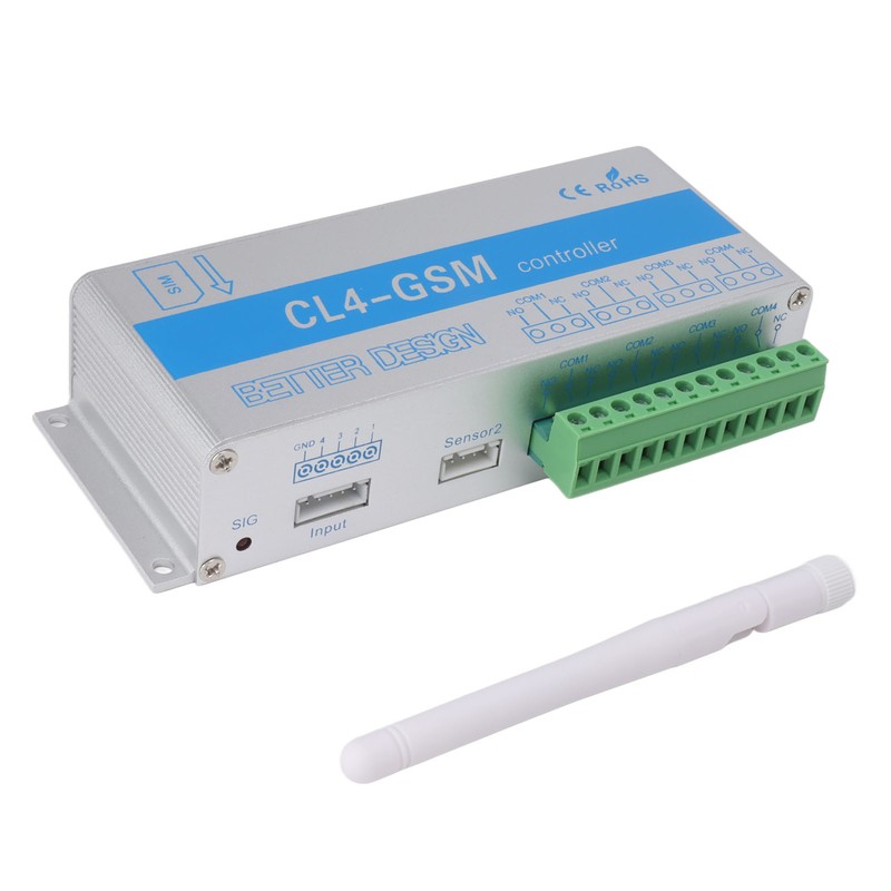 SMS GSM Gate Opener IP30 Protection Aluminum Remote Control Relay