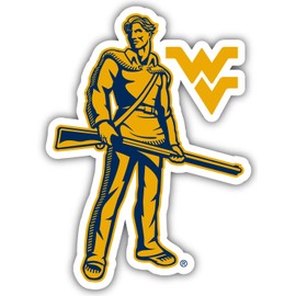 R and R Imports West Virginia Mountaineers 12 Inch Vinyl Decal Sticker