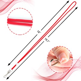 COTODO ID Red Lanyards Safety Badge Lanyard 36" with Swivel Hook 100 Pack