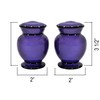 ACK Ceramic Hand Painted Tuscany Purple Ruffle Refillable Napkin Holder,