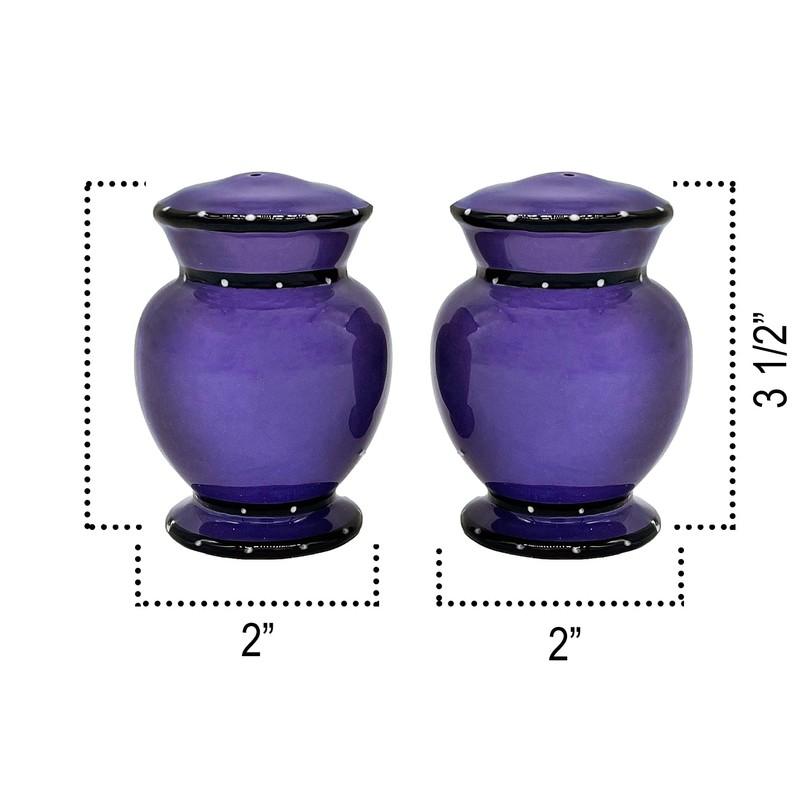ACK Ceramic Hand Painted Tuscany Purple Ruffle Refillable Napkin Holder,