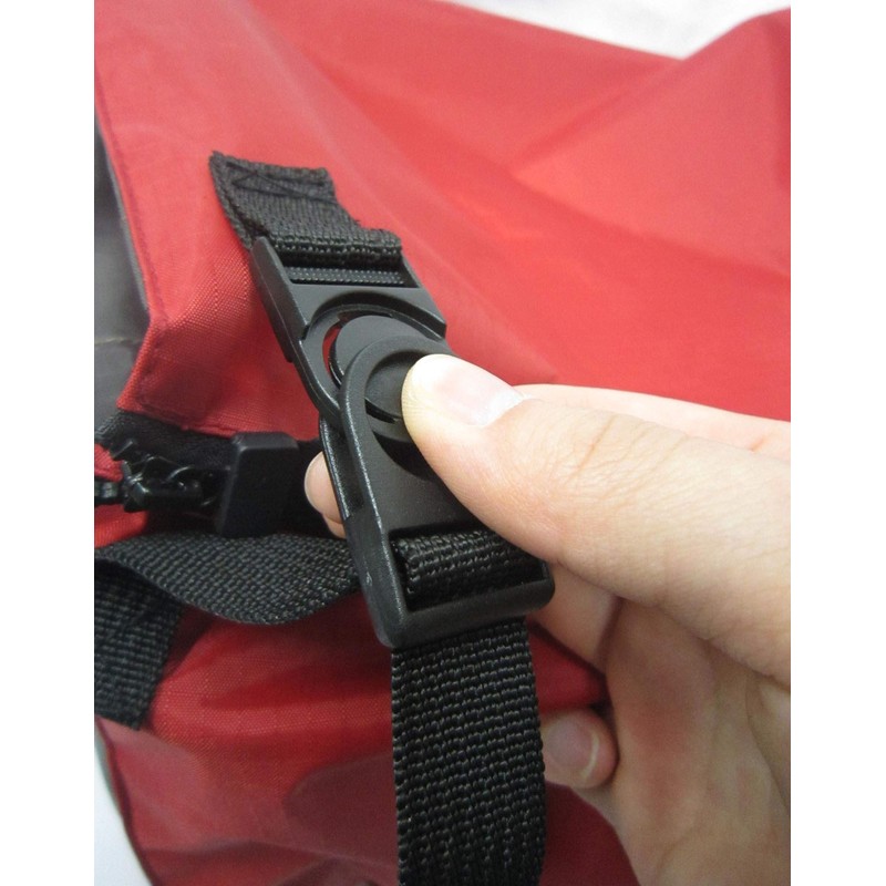 Rakia Front Basket Cover Red and Charcoal