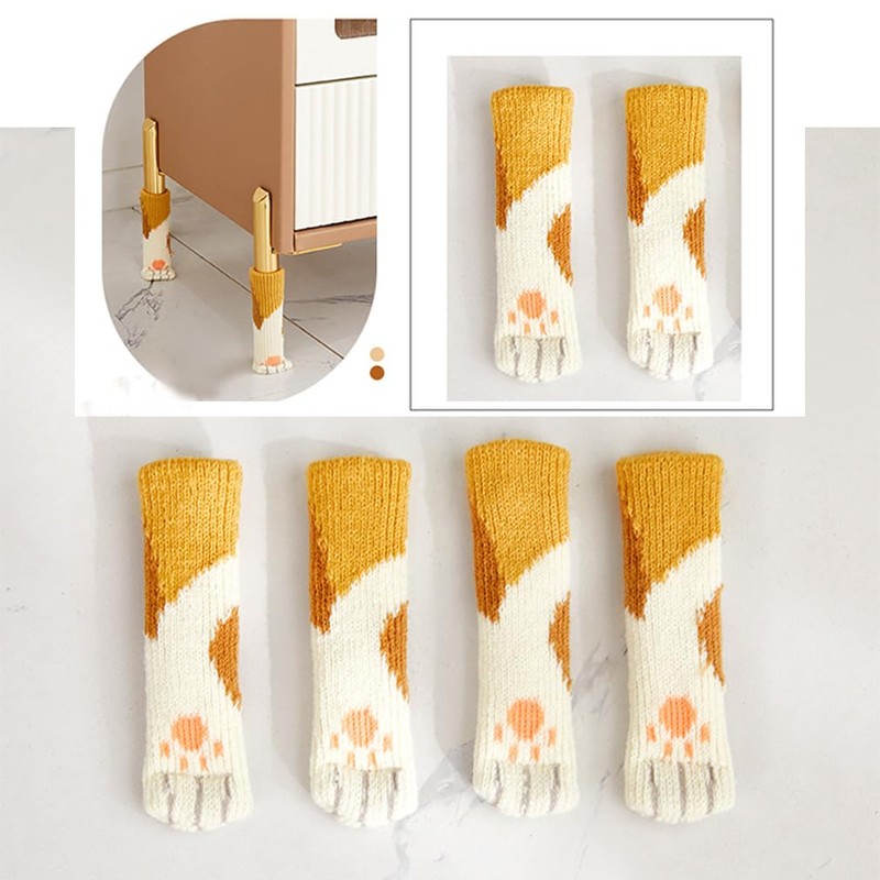Pmnzdy Pack of 8 Furniture Socks, Chair Leg Socks, Furniture