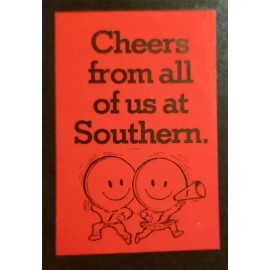 SOUTHERN AIRWAYS 1970s Sticker Unused Airlines Cheers from all of us at Southern