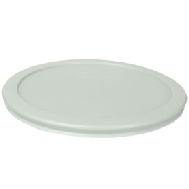 Pyrex (4) 7203 7-Cup Glass Bowls & (4) 7402-PC 7-Cup Muddy Aqua Lids - Made in the USA