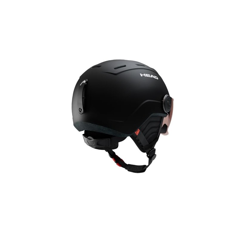 HEAD Boys MOJO Visor Ski and Snowboard Helmets Black XXS