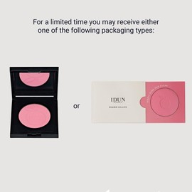 IDUN Minerals Mineral Blush - Pressed Powder - Glides On Smoothly - Offering Intense Color Payoff And Naturally Healthy Skin - Hallon - 0.18 Oz, Rosy Pink, (I0100276)