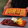 LEHAHA Melamine Serving Tray/Platters Set of 2, 17.5" x 10",