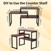 MEBRUDY Desk Shelf, 3 Tier Desk Shelves for Top of