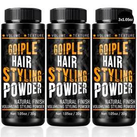 Goiple Hair Styling Powder 1.05oz Natural Look Styling for Men Volumizing & Texturizing Powder Flexible Hold Easy to Apply Texture with No Oil/Greasy/Residue (3pcs)