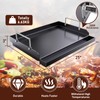 Nonstick Cast Iron Griddle for Gas Grill Nanoceramic Stove Top