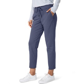 G Gradual G Gradual Women's Pants with Deep Pockets 7/8 Stretch Sweatpants for Women Athletic, Golf, Lounge, Work (Dusty Blue, X-Small)