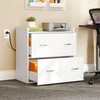 YITAHOME 2 Drawer File Cabinet with Charging Station, Lateral Filing