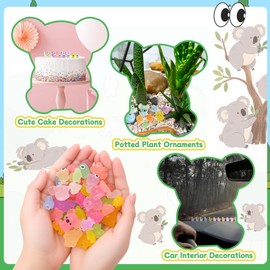 Guiqulai 84 Pcs Mini Resin Animals 10 Color Luminous Mini Ducks to Hide, Tiny Animals Bulk for Miniature Fairy Garden Accessories Micro Landscape Aquarium Dollhouse Home Decor Crafts