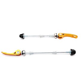 CarbonEnmy Bicycle Quick Release Bicycle Quick Release, Front and Rear Quick Release, MTB Quick Release Road Bike Mountain Bike (Gold)
